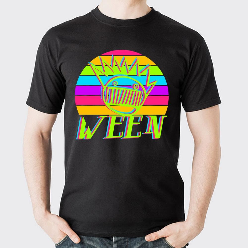 Ween 80s Neon Sunset Awesome Shirts